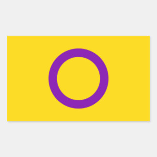 Intersex Pride Flag Rectangular Sticker