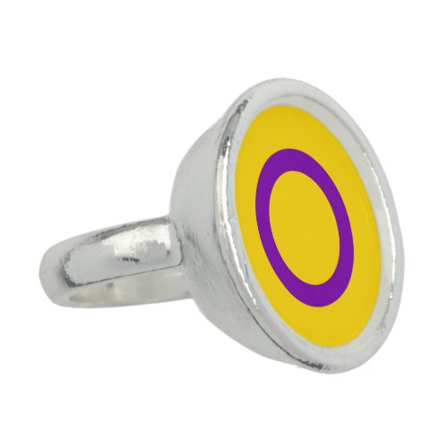 Intersex Pride Flag Ring