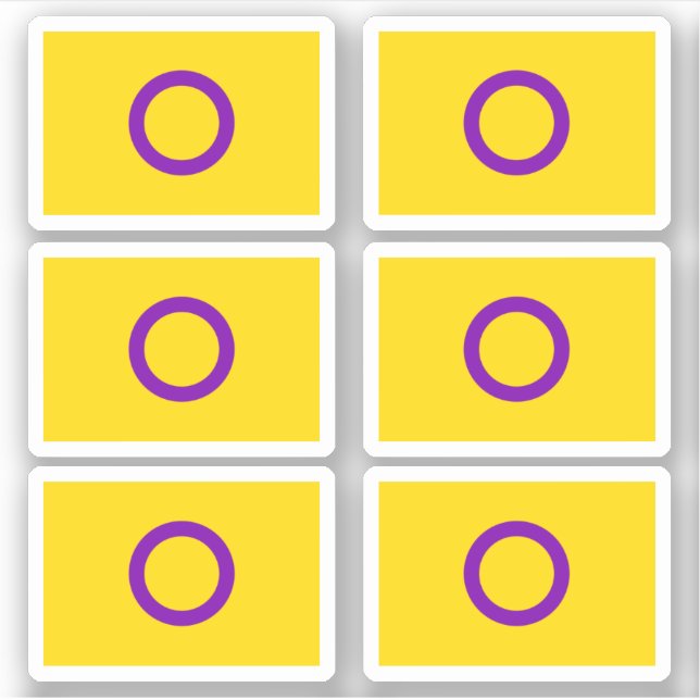 Intersex Pride flag Sticker (Front)