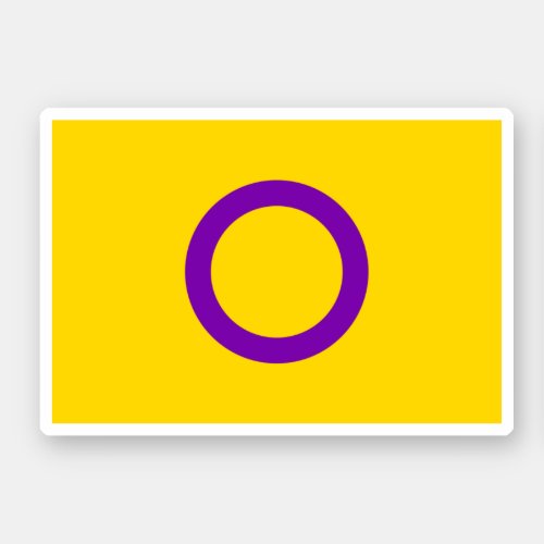 Intersex Pride Flag Sticker