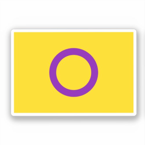 Intersex Pride Flag Sticker