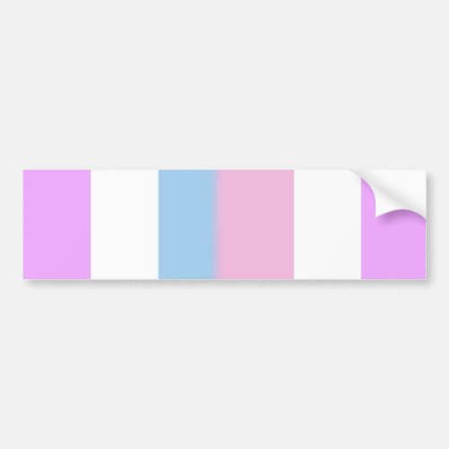 Intersex Pride Stripes Bumper Sticker