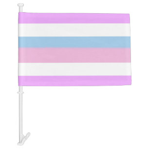 Intersex Pride Stripes Car Flag