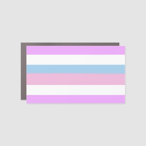 Intersex Pride Stripes Car Magnet