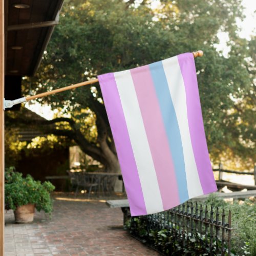 Intersex Pride Stripes House Flag