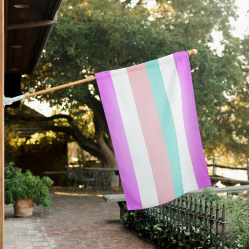 Intersex Pride Stripes House Flag