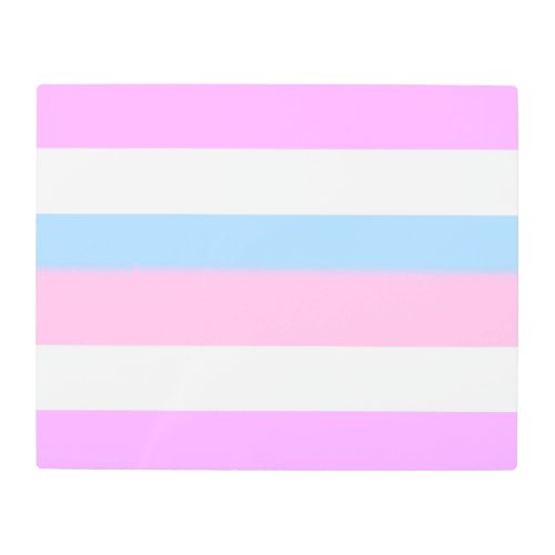Intersex Pride Stripes Metal Print