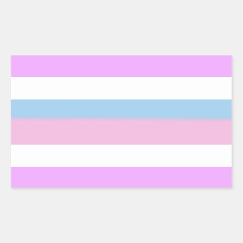 Intersex Pride Stripes Rectangular Sticker