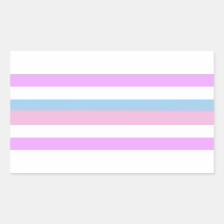 Intersex Pride Stripes Rectangular Sticker