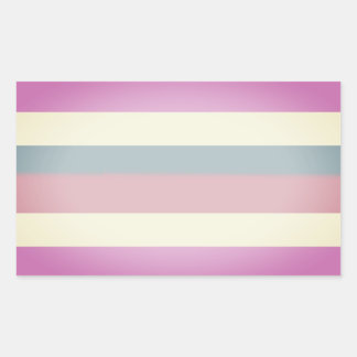 Intersex Pride Stripes Rectangular Sticker