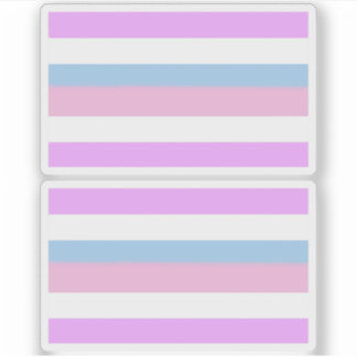 Intersex Pride Stripes Sticker