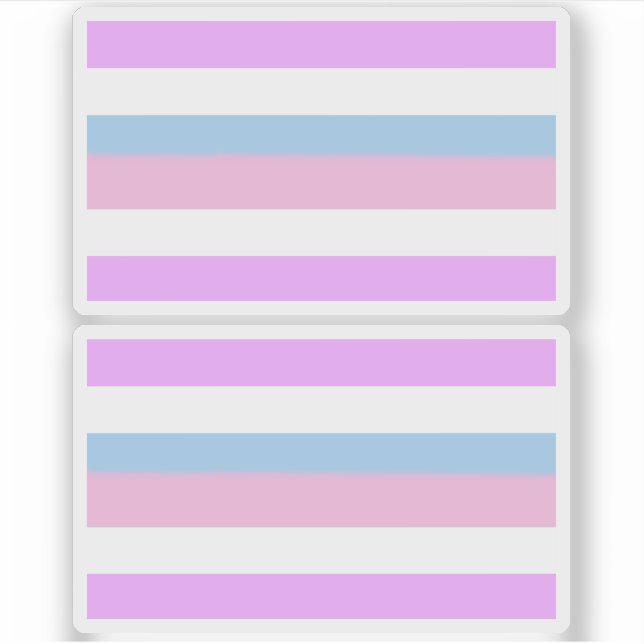 Intersex Pride Stripes Sticker (Front)