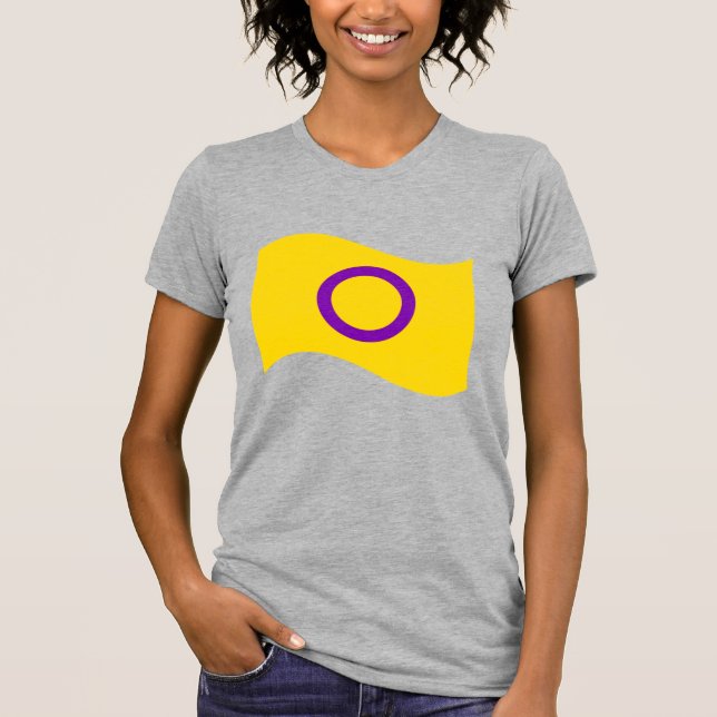 Intersex Pride Wavy Flag T-Shirt (Front)