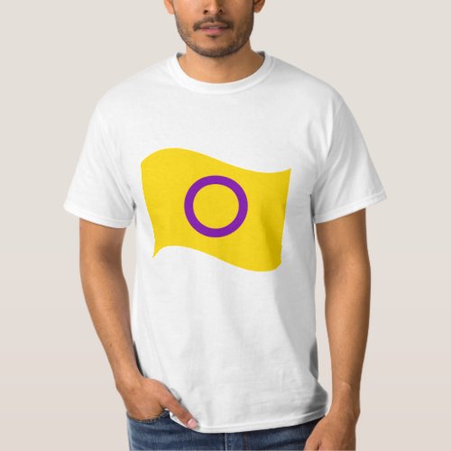 Intersex Pride Wavy Flag T_Shirt