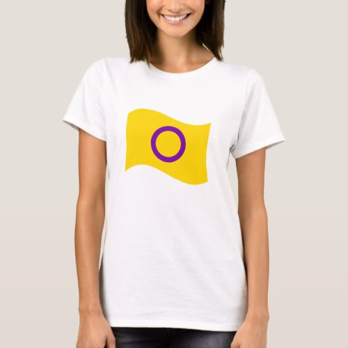 Intersex Pride Wavy Flag T_Shirt