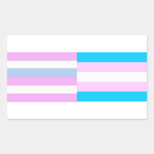 Intersex/trans pride flags sticker