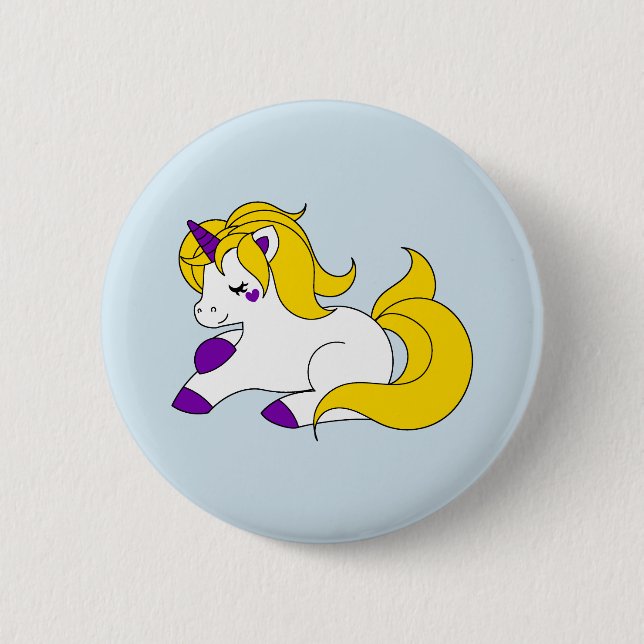 Intersex unicorn button (Front)