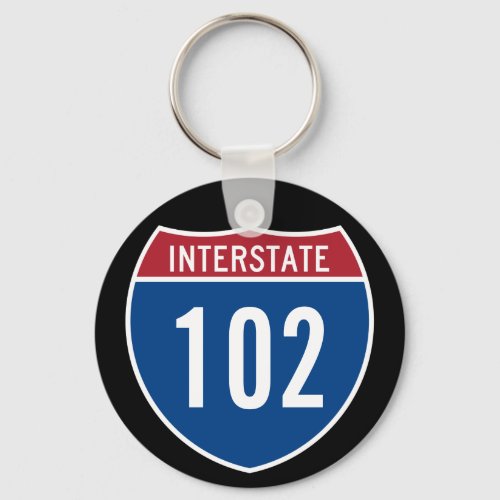 Interstate 102 keychain