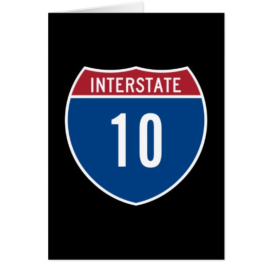 Interstate 10 cards (Front)