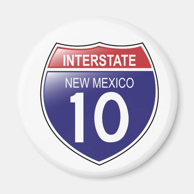 Interstate 10 New Mexico Magnet (Front)