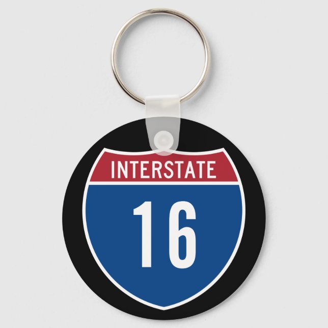 Interstate 16 keychain (Front)