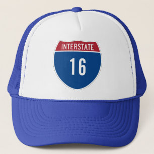 Interstate 16 trucker hat