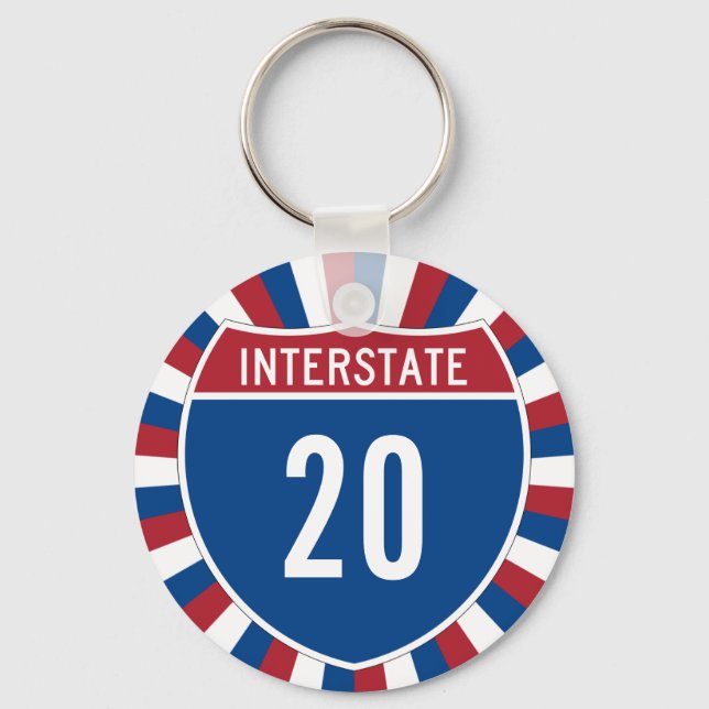 Interstate 20 keychain (Front)