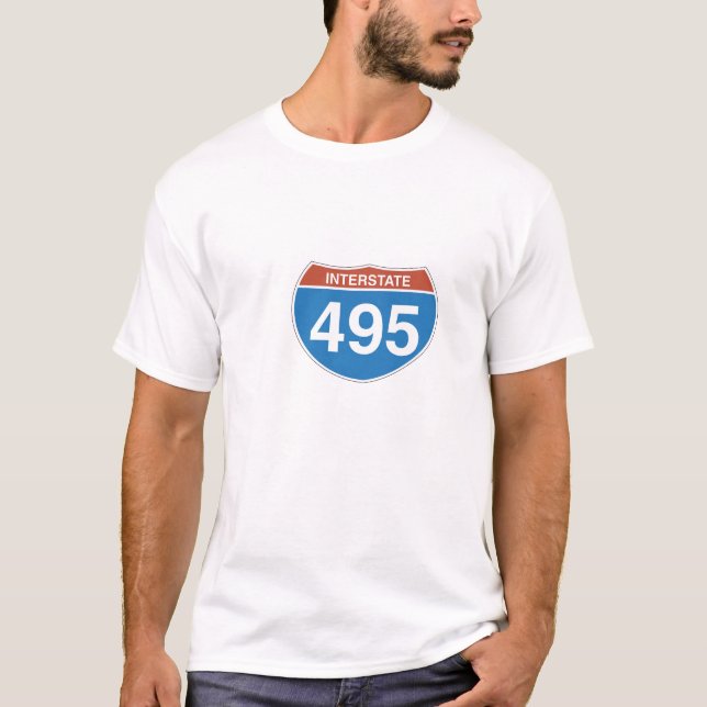 Interstate 495 Mens Tshirt (Front)