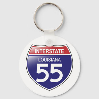 Interstate 55 in Louisiana Keychain
