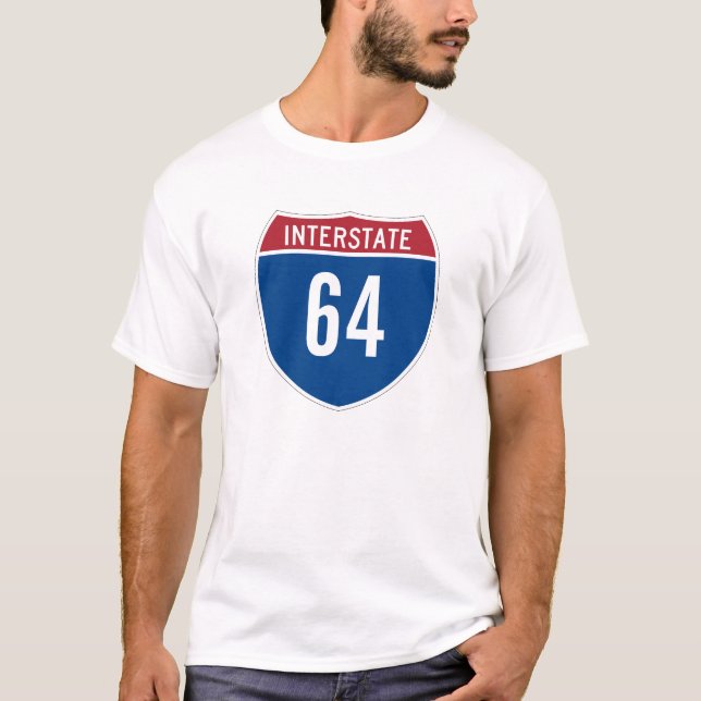Interstate 64 Road Sign T-Shirt (Front)