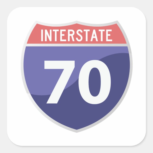 Interstate 70 (I-70) Road Trip Travel Sticker (Front)