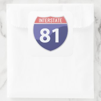 Interstate 81 (I-81) Road Trip Travel Sticker | Zazzle
