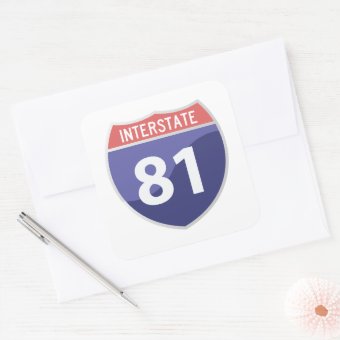 Interstate 81 (I-81) Road Trip Travel Sticker | Zazzle