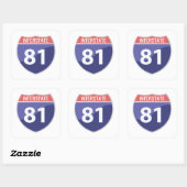 Interstate 81 (I-81) Road Trip Travel Sticker | Zazzle