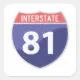 Interstate 81 (I-81) Road Trip Travel Sticker | Zazzle