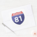 Interstate 81 (I-81) Road Trip Travel Sticker | Zazzle
