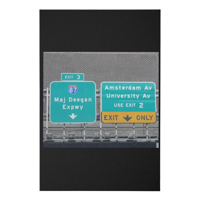 Interstate 87 Major Deegan Expressway sign on I95 (Front)