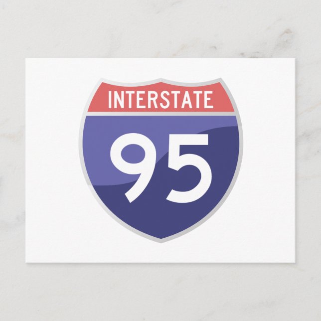 Interstate 95 (I-95) Road Trip Travel Postcard (Front)
