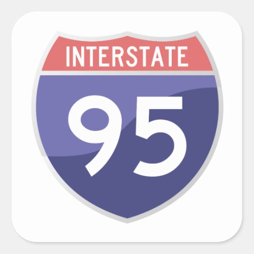 Interstate 95 I_95 Sticker