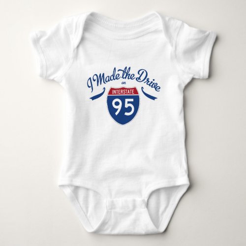 Interstate 95 One_Piece Baby Bodysuit