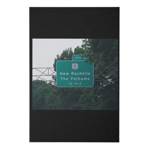 Interstate 95 sign to Route 1 New Rochelle and The