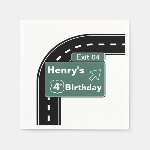 Interstate Birthday Napkins