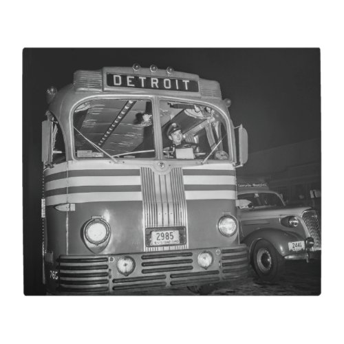 Interstate Bus Travel in America 1943 Metal Print