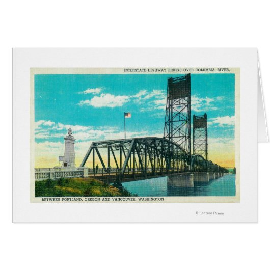 Interstate Highway Bridge over Columbia River Cards (Front Horizontal)