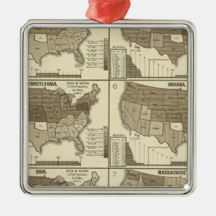 Interstate migration metal ornament