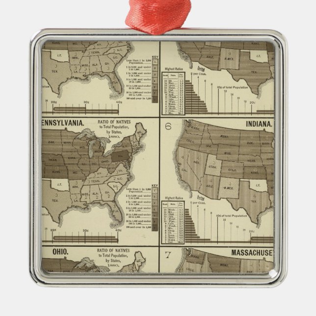 Interstate migration metal ornament (Front)