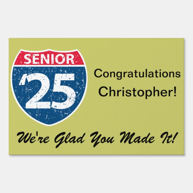 Interstate Senior '25 Yard Sign (Front)