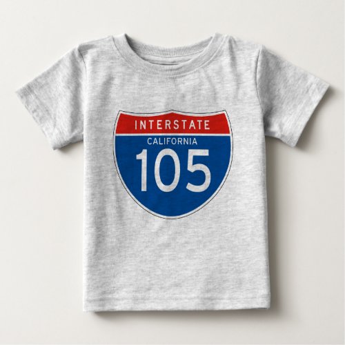 Interstate Sign 105 _ California Baby T_Shirt