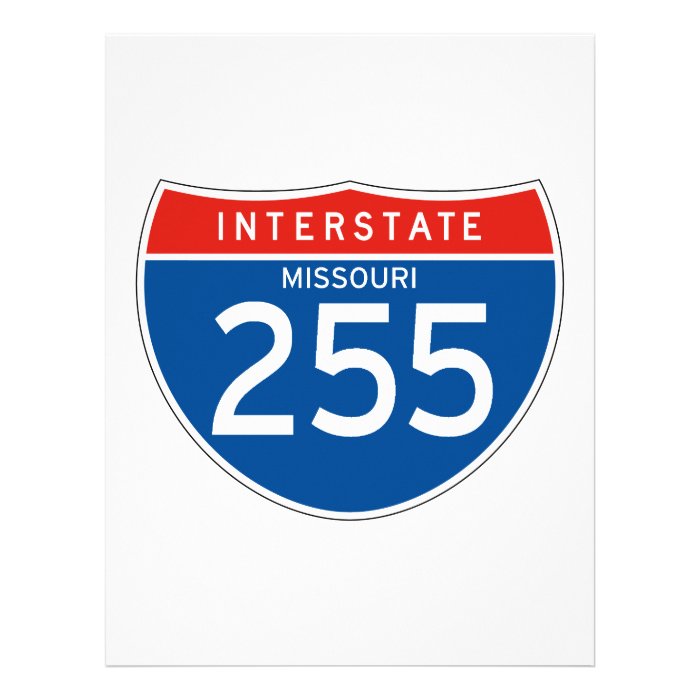 Interstate Sign 255   Missouri Personalized Letterhead