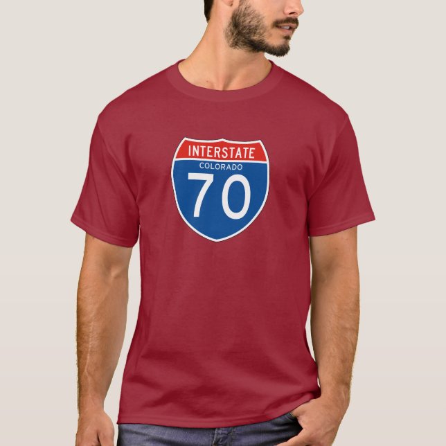 Interstate Sign 70 - Colorado T-Shirt (Front)